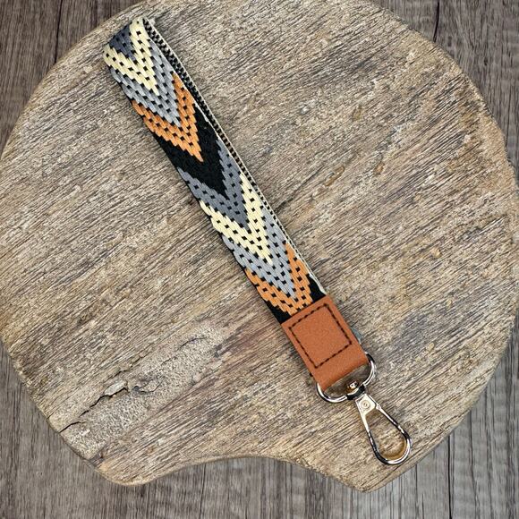 Woven Keychain Charm Neutral Purse Bag Charm Boho Accessories FAST SHIP NEW - Picture 6 of 6